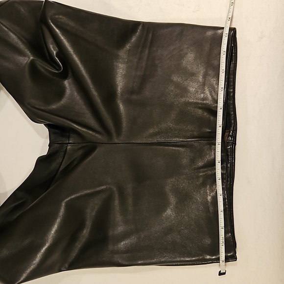 DANIER - Italian Leather Black pants size 4 - Picture 9 of 15